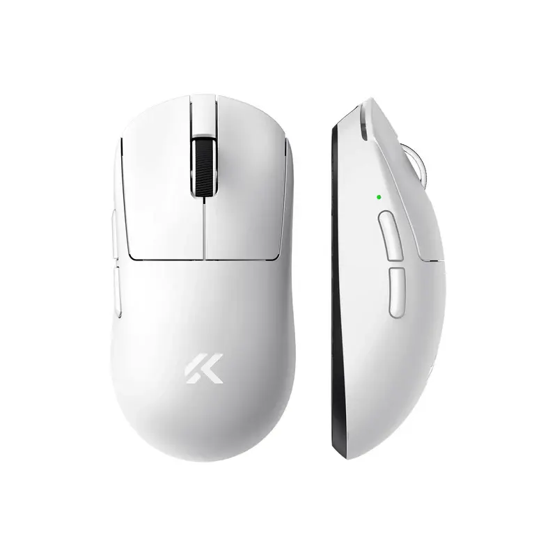 MCHOSE A7 V2 Ultra Tri-Mode 8K Vezeték Nélküli Gamer Egér - Fehér
