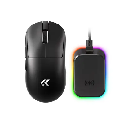 MCHOSE A7 V2 Ultra Plus Tri-Mode 8K Vezeték Nélküli Gamer Egér + Magnetic Dock - Fekete
