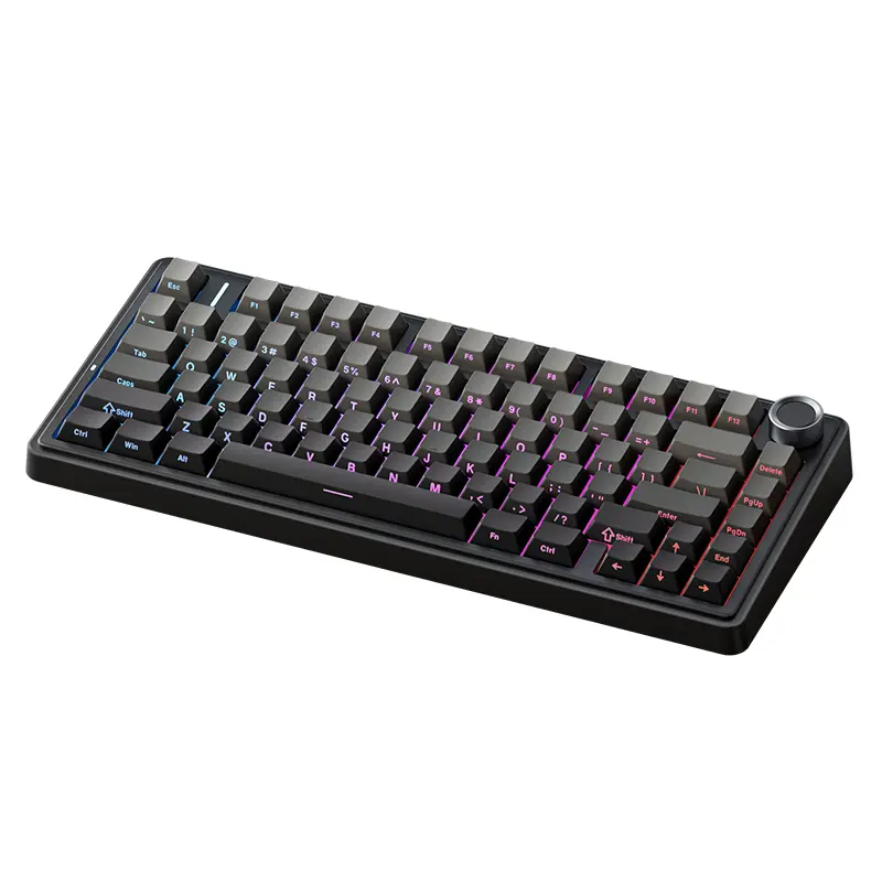 AULA F75 HE Tri-Mode Magnetic Switch Mechanikus Gamer Billentyűzet - Fekete-Szürke – 2. kép