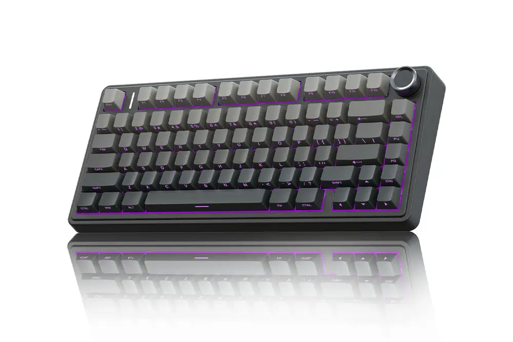 AULA F75 HE Tri-Mode Magnetic Switch Mechanikus Gamer Billentyűzet - Fekete-Szürke – 3. kép