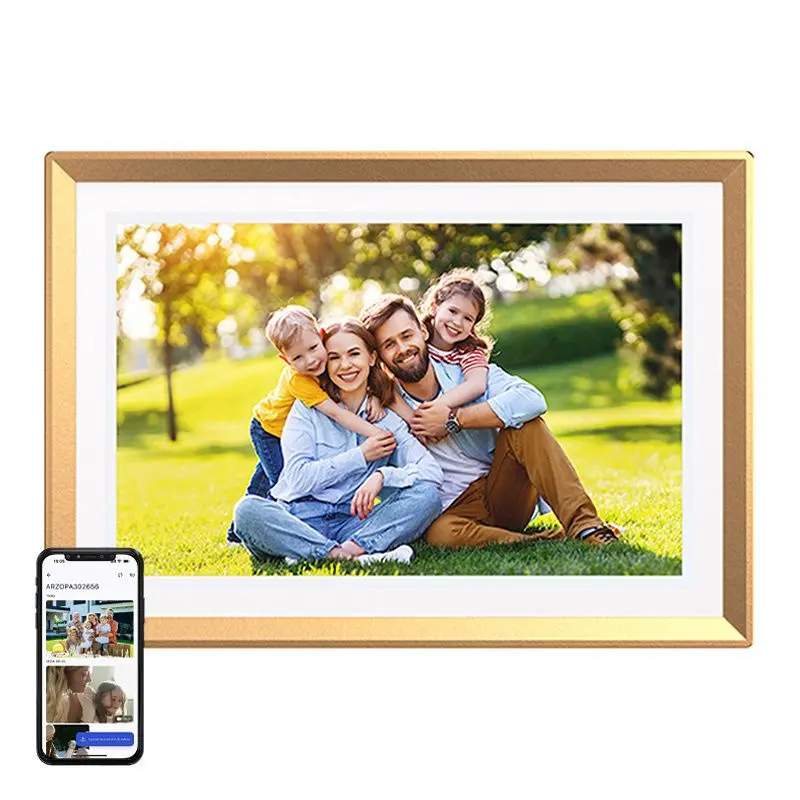 Arzopa D10 Digitális Képkeret - 10,1" - Arany – 2. kép