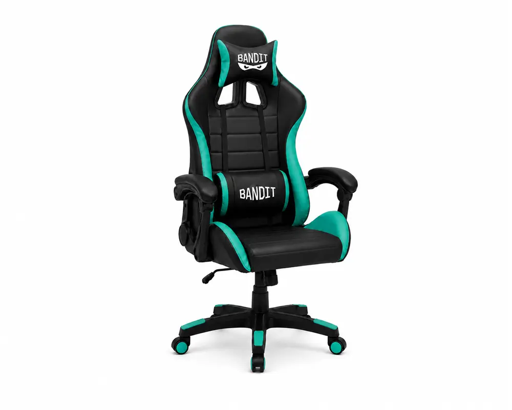 BANDIT Nova Gamer szék - Fekete/Menta – 2. kép
