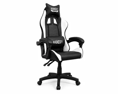 BANDIT Zero Gamer szék - Fekete/Fehér – 2. kép