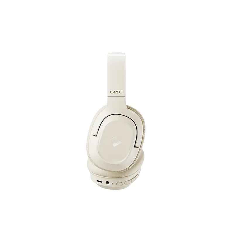 Havit H612BT PRO Vezeték nélküli Bluetooth fejhallgató - Bézs – 4. kép