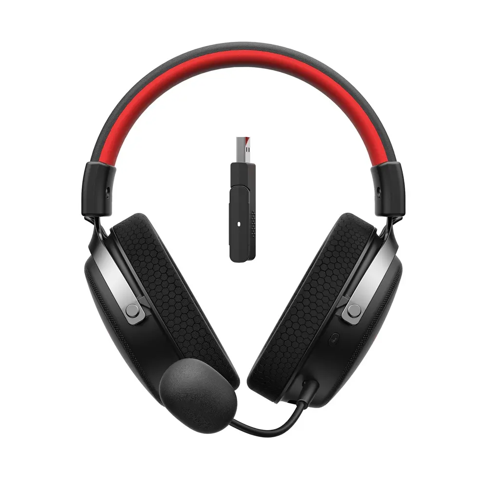 Havit H2015 Pro Five-Mode Vezeték Nélküli Gamer Headset - Fekete-Piros – 3. kép