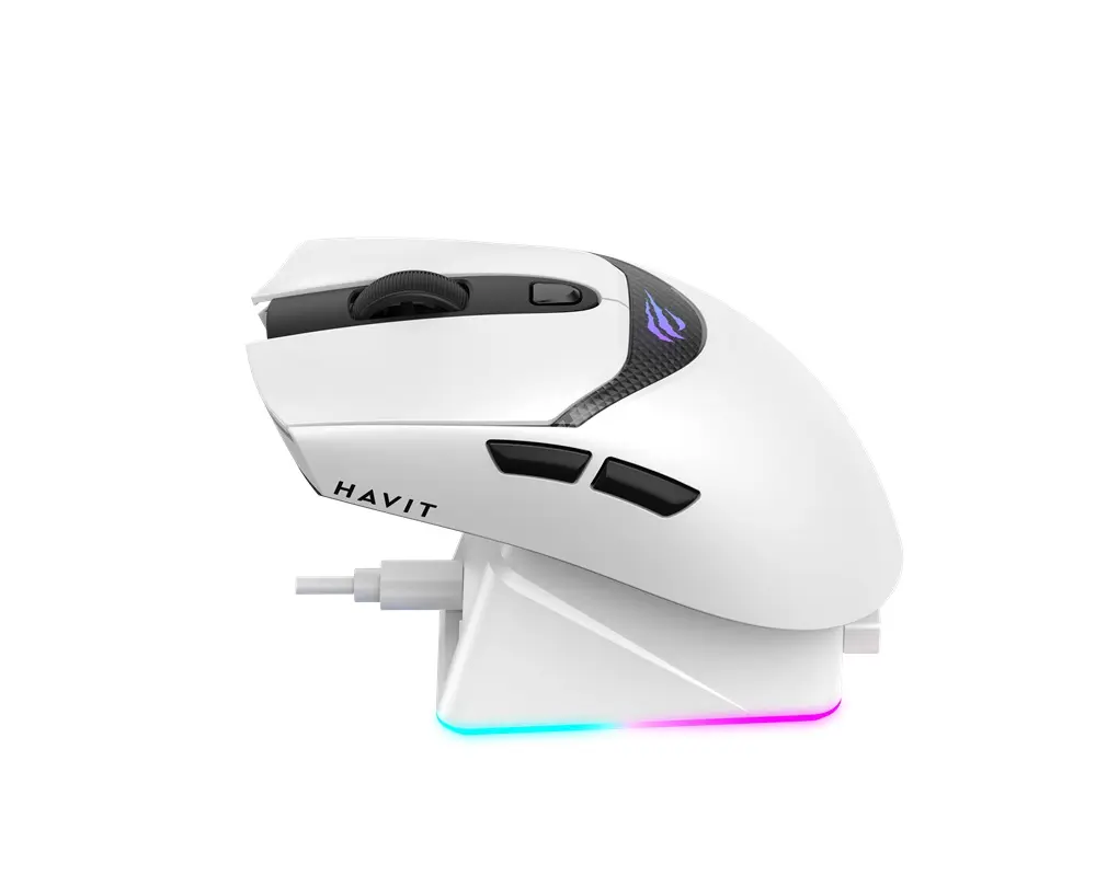 Havit Houyi M4 PRO X Tri-Mode Vezeték Nélküli Gamer Egér + Dokkoló – 5. kép
