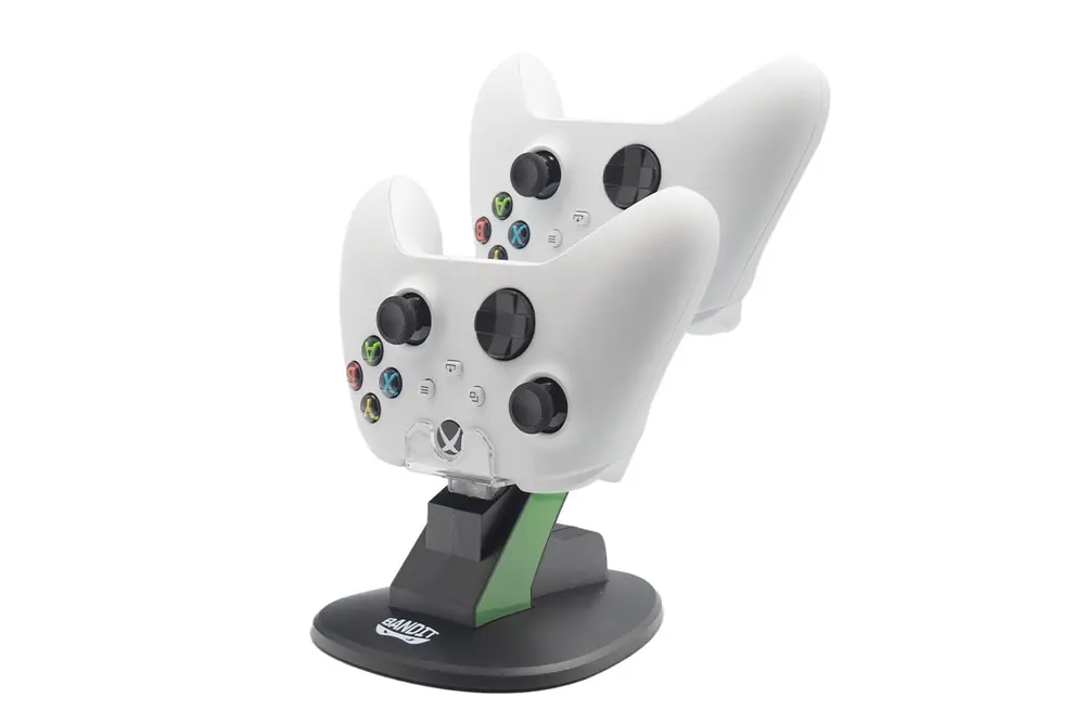 BANDIT Xbox Series X & S - Fekete töltőállomás + 2 db 1400mAh akkumulátor