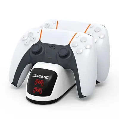 Dobe Playstation 5 Dual Sense/Edge Dupla Töltőállomás - Fehér