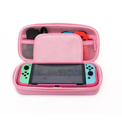 Dobe Nintendo Switch hordtáska + Thumb Grip - Pink – 2. kép