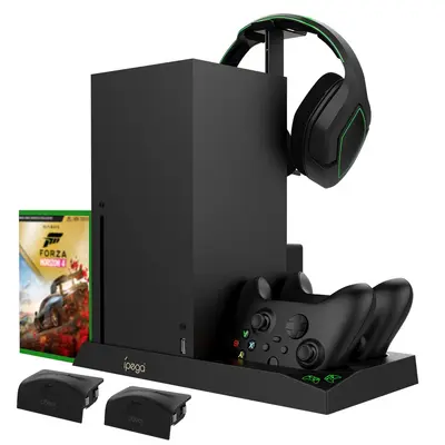 iPEGA PG-XBX013 XBOX Series X Multifunkciós állvány + 2 db Akkumulátor