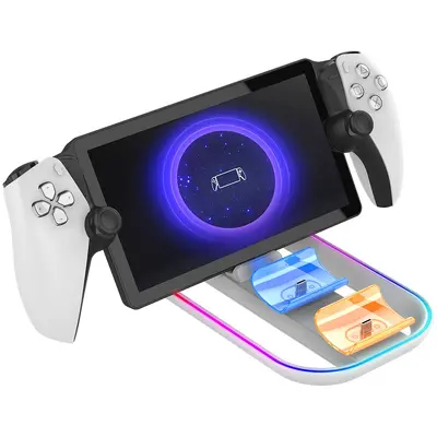 iPega PG-P5P03 - 3 in 1 Töltőállomás PlayStation Portal & PS5 Dualsense kontrollerekhez RGB – 2. kép