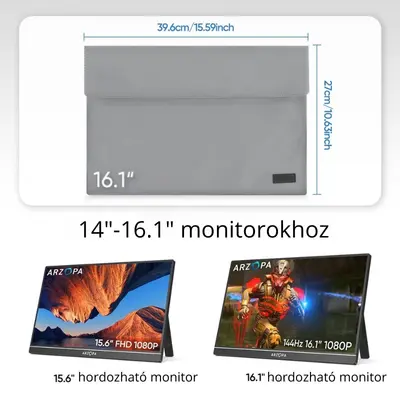 Arzopa Védőtok 16,1" Hordozható Monitorhoz – 2. kép