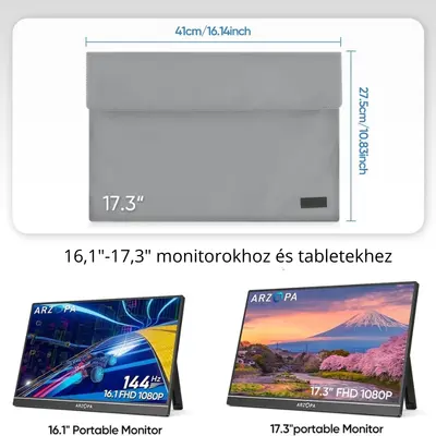 Arzopa Védőtok 17.3" Hordozható Monitorhoz – 2. kép