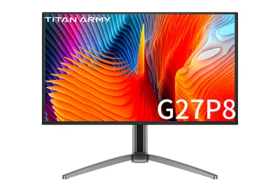 Titan Army G27P8 26,5" QHD QD-OLED gamer monitor – 240 Hz, 0,03 ms, HDR True Black 400
