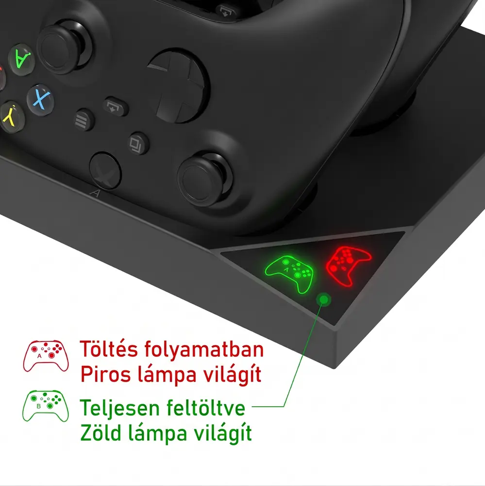 IPega XBS013 Xbox Series S Multifunkciós Állvány RGB + 2 db 1400mAh Akkumulátor – 4. kép