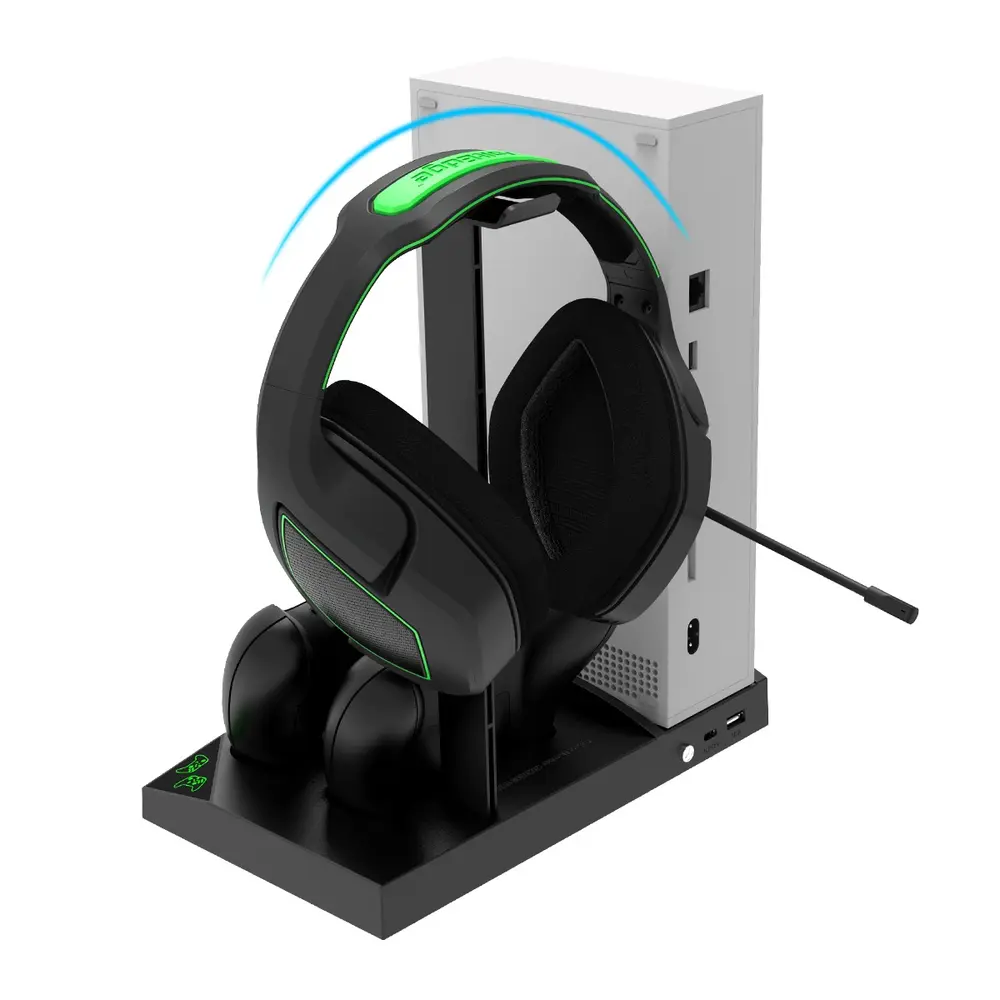 IPega XBS013 Xbox Series S Multifunkciós Állvány RGB + 2 db 1400mAh Akkumulátor – 6. kép