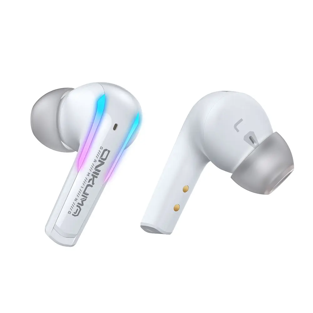 Onikuma T27 2,4 GHz és Bluetooth 5.3 TWS gamer fülhallgató, fehér – 2. kép