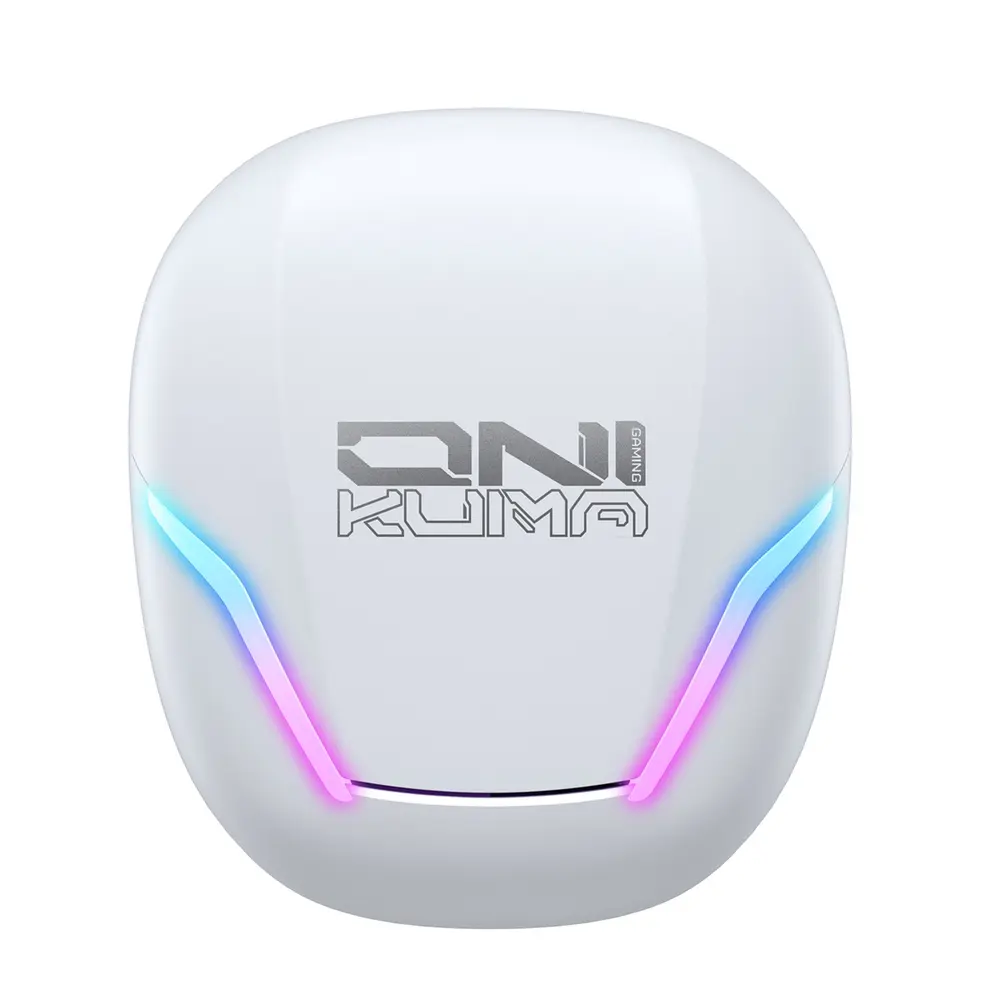 Onikuma T27 2,4 GHz és Bluetooth 5.3 TWS gamer fülhallgató, fehér – 5. kép