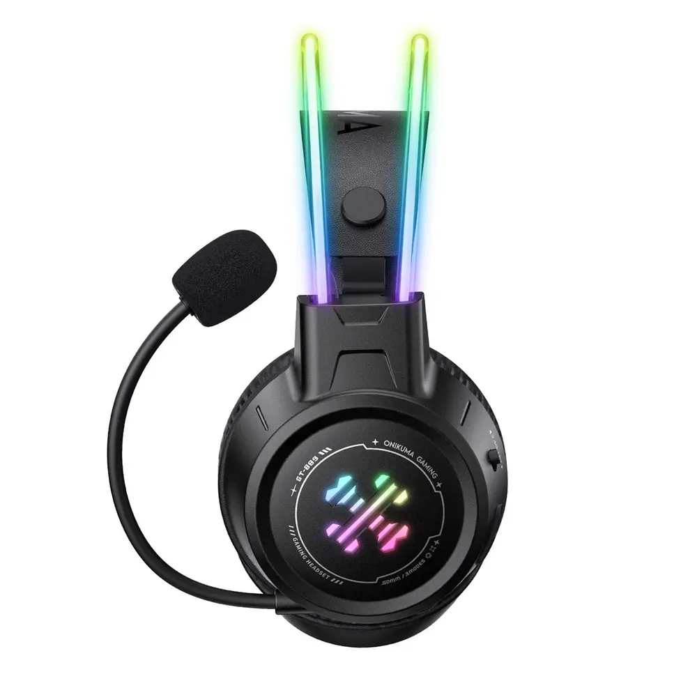 Onikuma GT889 3-Mode vezeték nélküli gamer headset, fekete – 2. kép