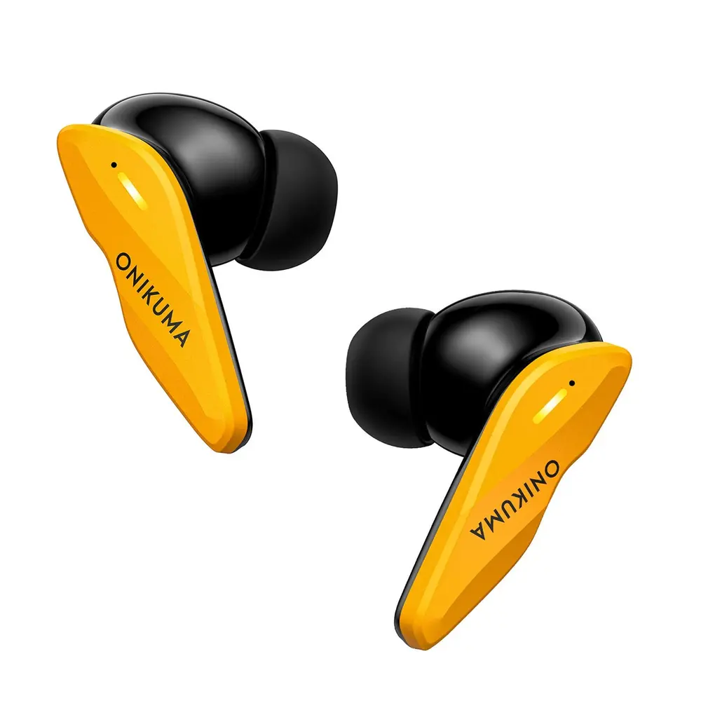 Onikuma TX616 Bluetooth 5.4 és 2,4 GHz TWS gamer fülhallgató, sárga – 5. kép
