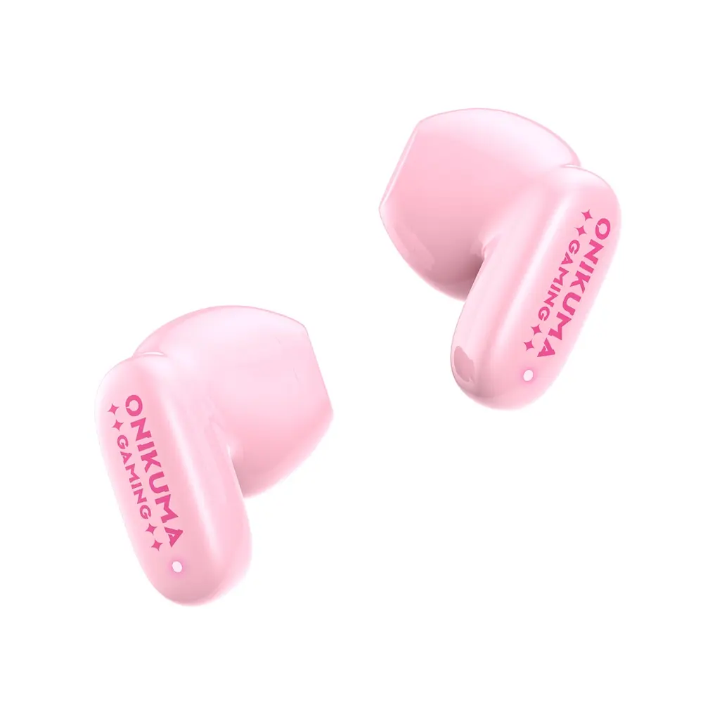 Onikuma TX603 Bluetooth 5.3 TWS gamer fülhallgató cserélhető cicás tokkal, pink – 4. kép