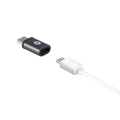Conceptronic átalakító - DONN05G 3-Pack (3db USB-C to Micro USB, fekete) – 2. kép