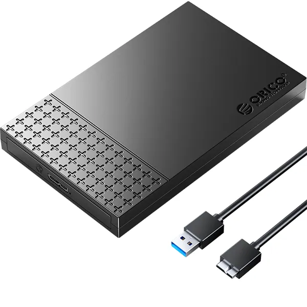Orico Külső HDD/SSD Ház 2.5" - 2526U3-V1-BK (USB-A 3.0, Max. 7-9,5 mm, Max.: 6TB, fekete) – 3. kép