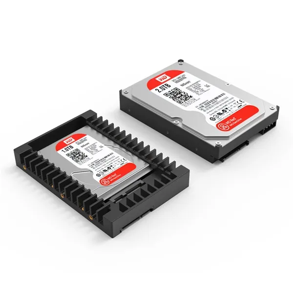 Orico Beépítő keret - 1125SS-V1-BK/34/ (2,5" -> 3,5" SATA3 HDD/SSD, 9,5-12,5mm, Max.: 4TB, fekete) – 2. kép