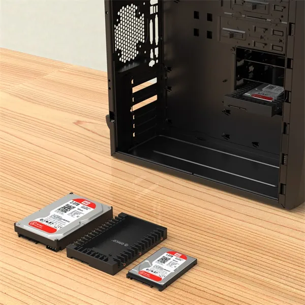 Orico Beépítő keret - 1125SS-V1-BK/34/ (2,5" -> 3,5" SATA3 HDD/SSD, 9,5-12,5mm, Max.: 4TB, fekete) – 4. kép