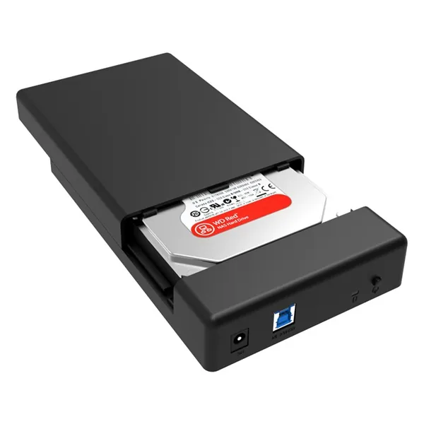 Orico Külső HDD/SSD Ház 3.5"/2,5" - 3588US3-V1-EU-BK/53/ (USB-A 3.0, Max.: 16TB, fekete) – 4. kép