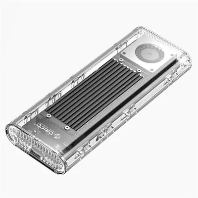 Orico Külső M.2 ház - TCM2-G20-BK (USB-A -> M.2 NVMe(M-key; B&M Key), Max.: 8TB, 20 Gbps, fekete) – 2. kép