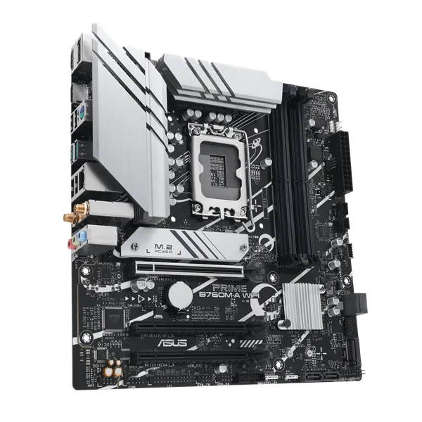 Asus Alaplap - Intel PRIME B760M-A WIFI s1700 (B760, 4xDDR5 7200+MHz, 4xSATA3, 2xM.2, 2xHDMI+DP) – 3. kép