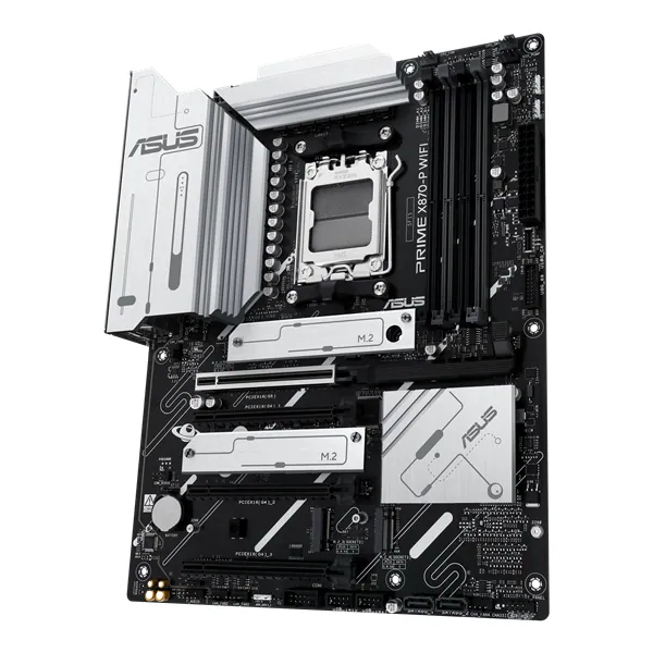 Asus Alaplap - AMD PRIME X870-P WIFI AM5 (X870, ATX, 4xDDR5 8000+MHz, 2xSATA3, 4x M.2, HDMI+USB4) – 2. kép