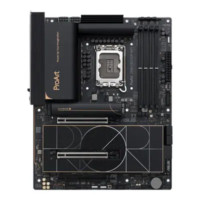Asus Alaplap - Intel PROART Z890-CREATOR WIFI LGA1851 (Z890, ATX, 4xDDR5 9066+MHz, 4xSATA3, 5xM.2, HDMI+3xTB) – 2. kép