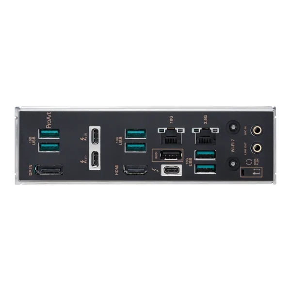 Asus Alaplap - Intel PROART Z890-CREATOR WIFI LGA1851 (Z890, ATX, 4xDDR5 9066+MHz, 4xSATA3, 5xM.2, HDMI+3xTB) – 4. kép