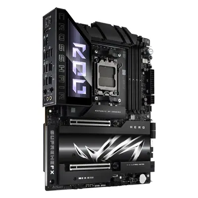 Asus Alaplap - AMD ROG CROSSHAIR X870E HERO AM5 (X870, ATX, 4xDDR5 8600+MHz, 4xSATA3, 5x M.2, HDMI+2xUSB4) – 2. kép