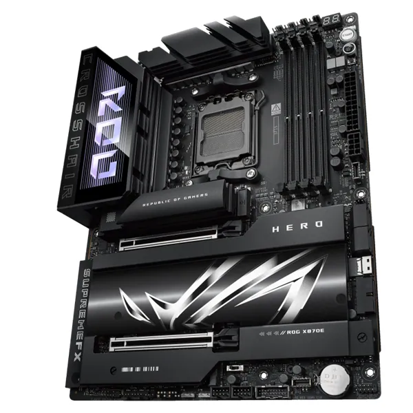 Asus Alaplap - AMD ROG CROSSHAIR X870E HERO AM5 (X870, ATX, 4xDDR5 8600+MHz, 4xSATA3, 5x M.2, HDMI+2xUSB4) – 3. kép
