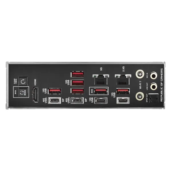 Asus Alaplap - AMD ROG CROSSHAIR X870E HERO AM5 (X870, ATX, 4xDDR5 8600+MHz, 4xSATA3, 5x M.2, HDMI+2xUSB4) – 5. kép