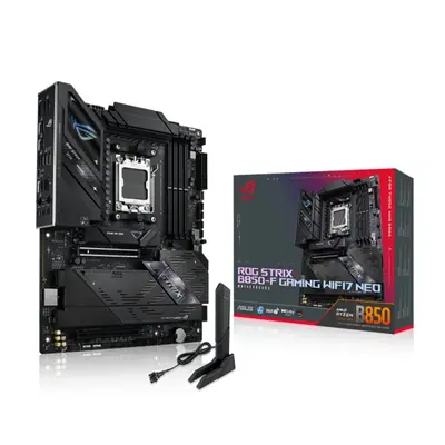 Asus Alaplap - AMD ROG STRIX B850-F GAMING WIFI7 NEO AM5 (B850, ATX, 4xDDR5 8400+MHz, 2xSATA3, 4x M.2, HDMI)