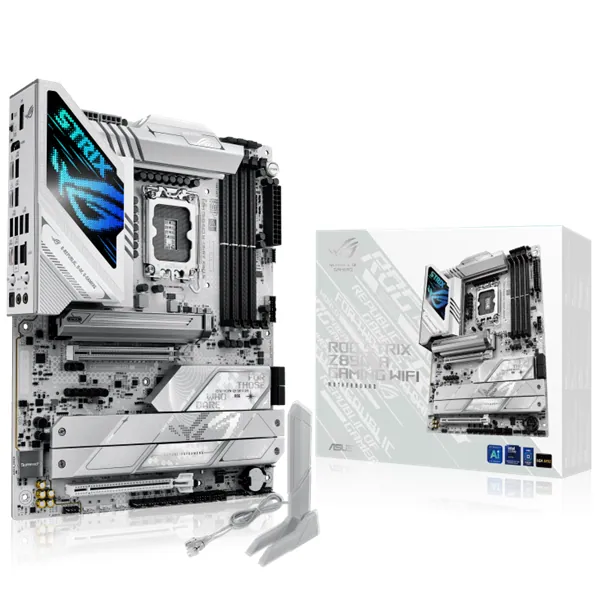 Asus Alaplap - Intel ROG STRIX Z890-A GAMING WIFI LGA1851 (Z890, ATX, 4xDDR5 9066+MHz, 4xSATA3, 5xM.2, HDMI+DP)