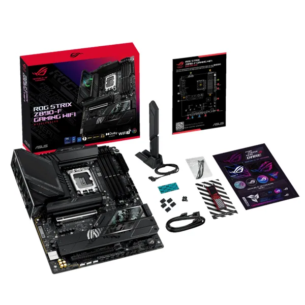 Asus Alaplap - Intel ROG STRIX Z890-F GAMING WIFI LGA1851 (Z890, ATX, 4xDDR5 8600+MHz, 4xSATA3, 5xM.2, HDMI+DP) – 7. kép