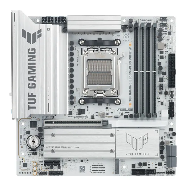 Asus Alaplap - AMD TUF GAMING B850M-PLUS WIFI7 AM5 (B850, ATX, 4xDDR5 8000+MHz, 4xSATA3, 3x M.2, HDMI+DP)