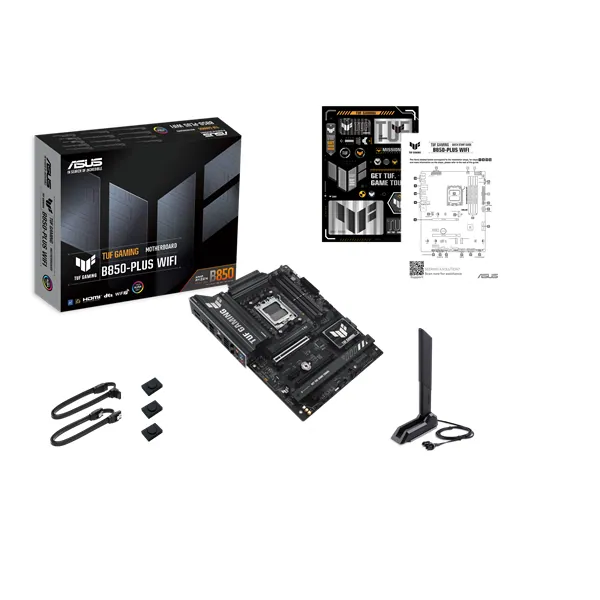 Asus Alaplap - AMD TUF GAMING B850-PLUS WIFI AM5 (B850, ATX, 4xDDR5 8000+MHz, 4xSATA3, 3x M.2, HDMI+DP) – 6. kép