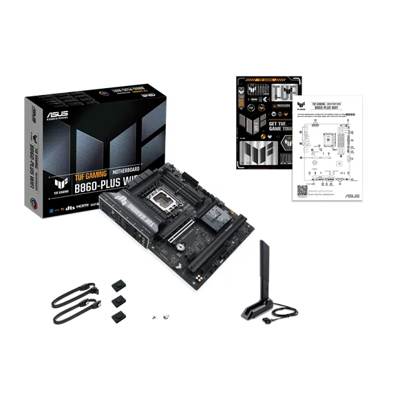 Asus Alaplap - Intel TUF GAMING B860-PLUS WIFI s1851 (B860, 4xDDR5 8666+MHz, 4xSATA3, 3xM.2, HDMI+DP+USB-C) – 5. kép