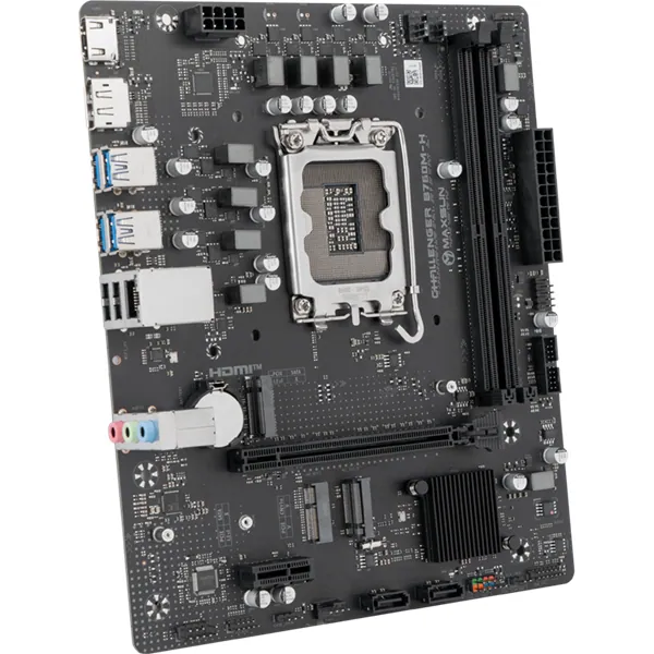 Maxsun Alaplap - Intel MS-CHALLENGER B760M-H WIFI s1700 (B760, mATX, 2xDDR4 3200MHz, 2xSATA3, 2xM.2, HDMI, DP) – 4. kép
