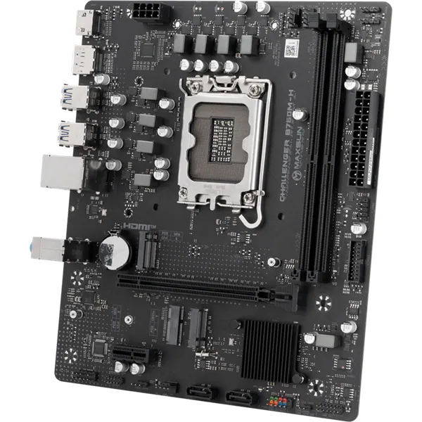 Maxsun Alaplap - Intel MS-CHALLENGER B760M-H WIFI s1700 (B760, mATX, 2xDDR4 3200MHz, 2xSATA3, 2xM.2, HDMI, DP) – 5. kép