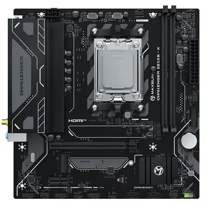 Maxsun Alaplap - AMD MS-CHALLENGER B850M-K WIFI AM5 (B850, mATX, 2xDDR5 8000MHz, 2xSATA3, M.2, HDMI)