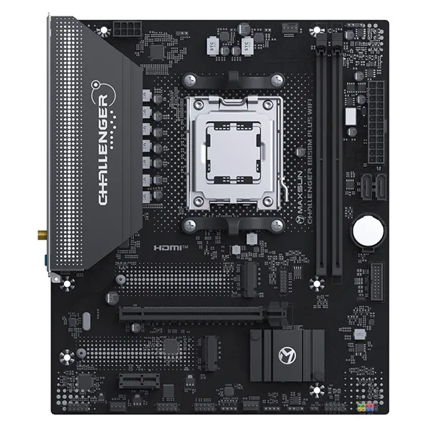 Maxsun Alaplap - AMD MS-CHALLENGER B850M PLUS WIFI AM5 (B850, mATX, 2xDDR5 8000MHz, 2xSATA3, 2xM.2, HDMI, DP)