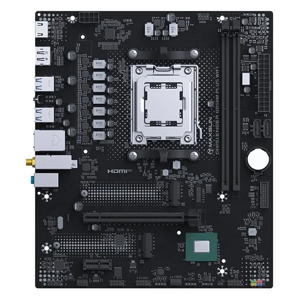 Maxsun Alaplap - AMD MS-CHALLENGER B850M PLUS WIFI AM5 (B850, mATX, 2xDDR5 8000MHz, 2xSATA3, 2xM.2, HDMI, DP) – 2. kép