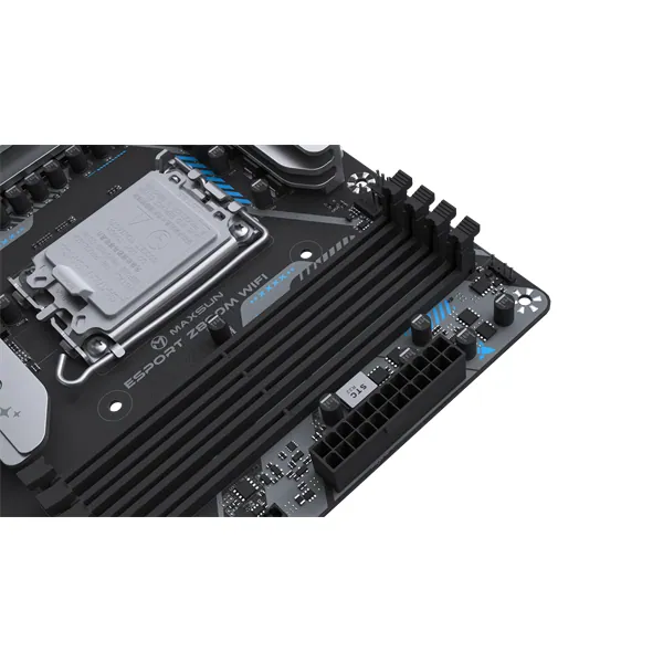 Maxsun Alaplap - Intel MS-ESPORT Z890M WIFI s1851 (Z890, mATX, 4xDDR5 7800MHz, 4xSATA3, 3xM.2, HDMI, DP) – 5. kép